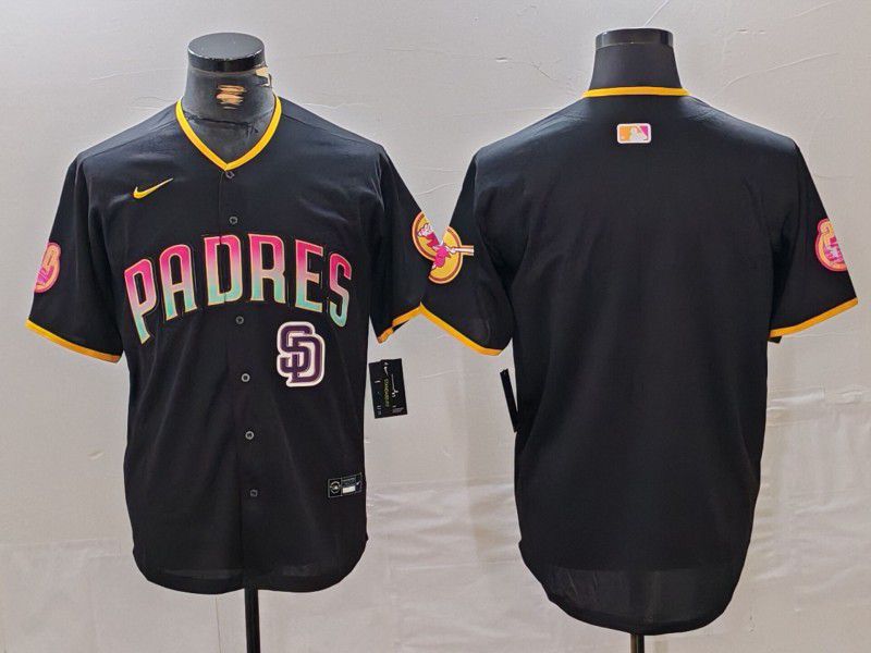Men San Diego Padres Blank Black Jointly 2024 Nike MLB Jersey style 7->san diego padres->MLB Jersey